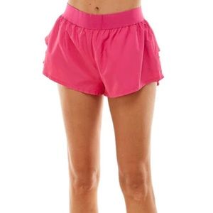 ruffle athletic shorts
